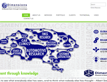 Tablet Screenshot of dimensionsintl.com